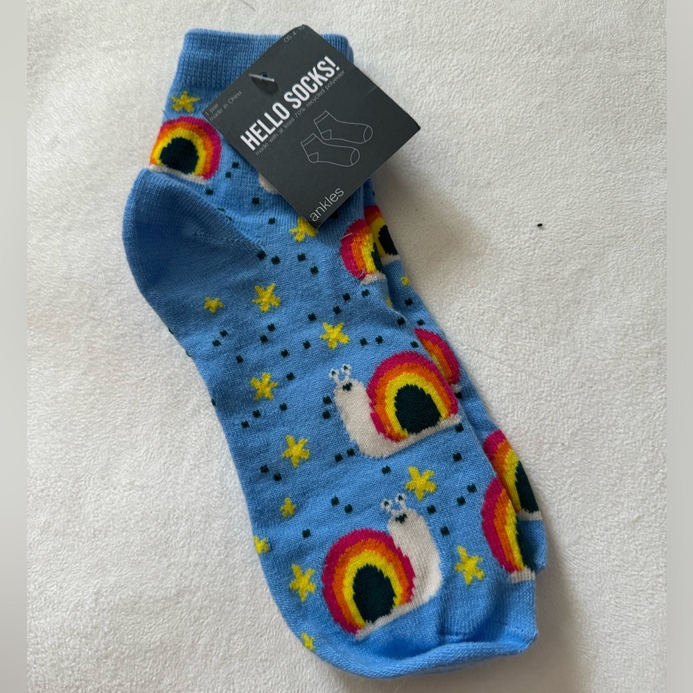 Cute snail socks!